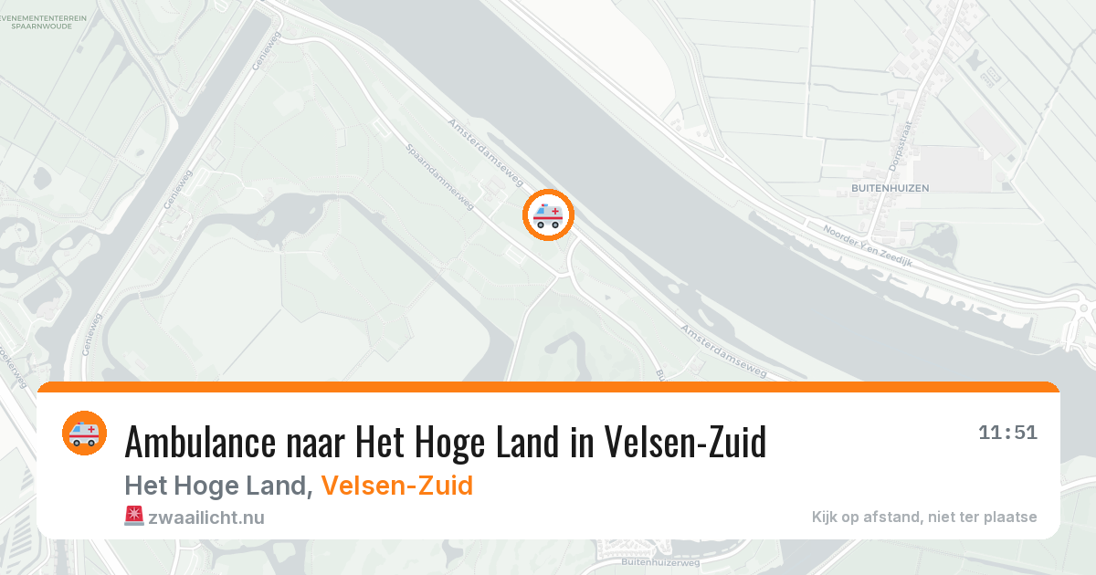 Ambulance naar Het Hoge Land in Velsen-Zuid — 22 jul 2026