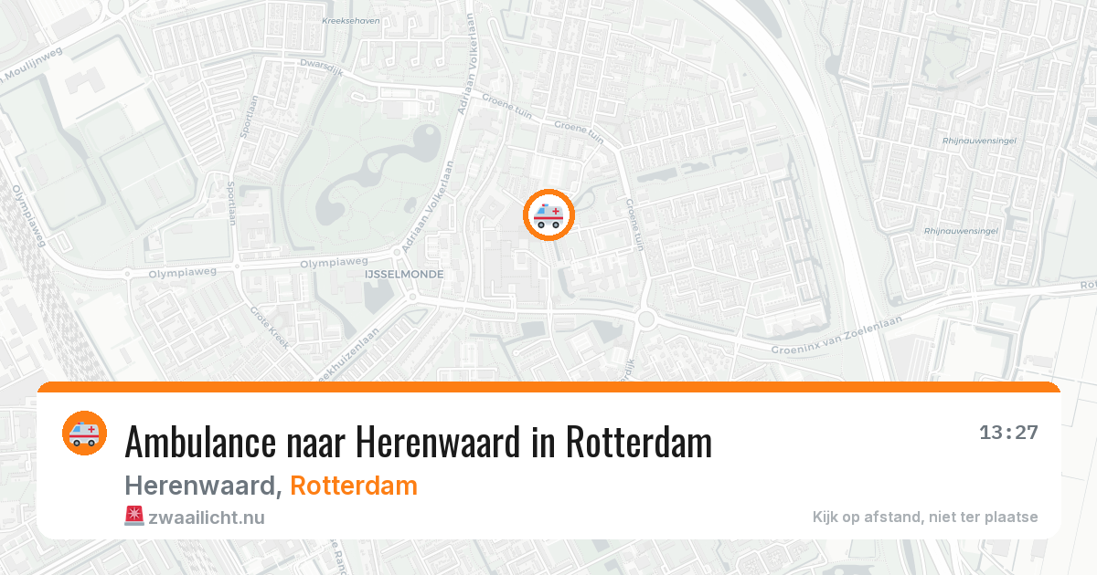 Ambulance naar Herenwaard in Rotterdam — 26 jan 2026