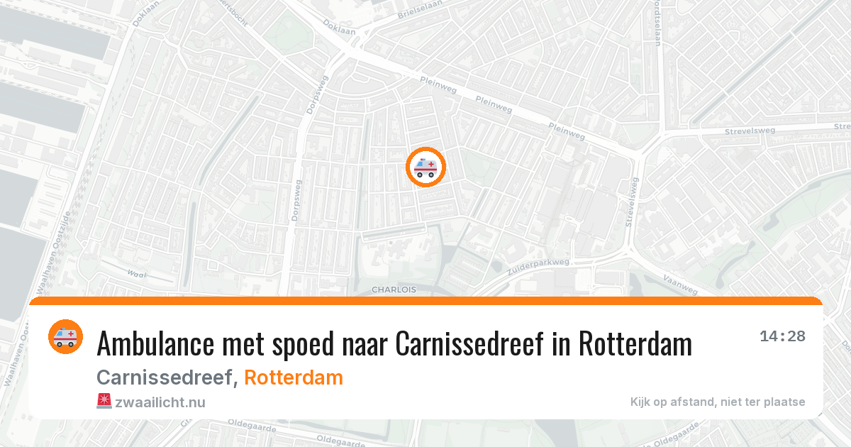 Ambulance met spoed naar Carnissedreef in Rotterdam — 20 jul 2026