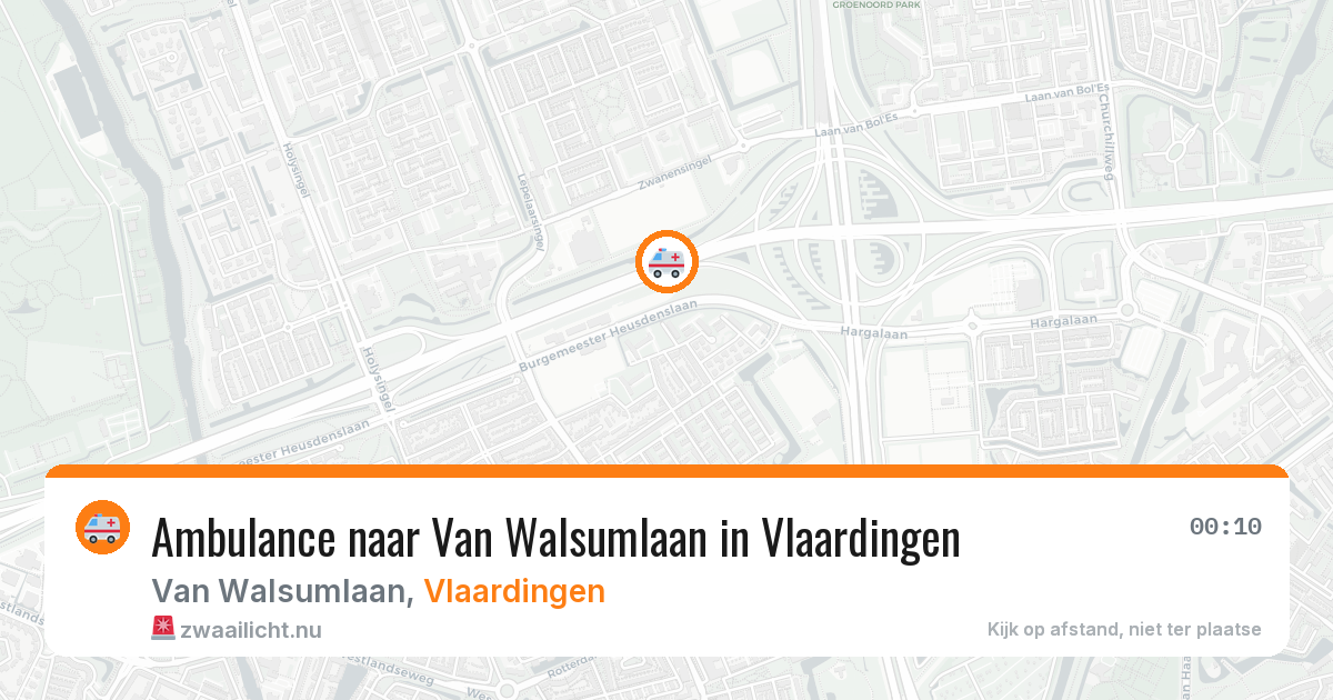 Ambulance naar Van Walsumlaan in Vlaardingen — 23 jul 2026