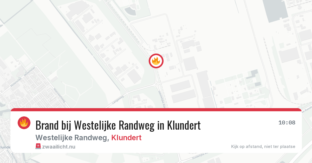 Brand bij Westelijke Randweg in Klundert — 6 jun 2026