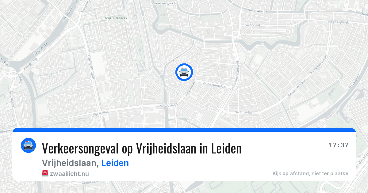 Verkeersongeval op Vrijheidslaan in Leiden — 21 jan 2026