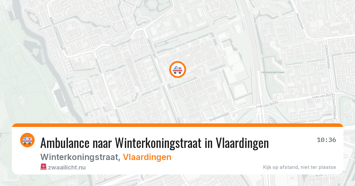 Ambulance naar Winterkoningstraat in Vlaardingen — 5 mei 2026