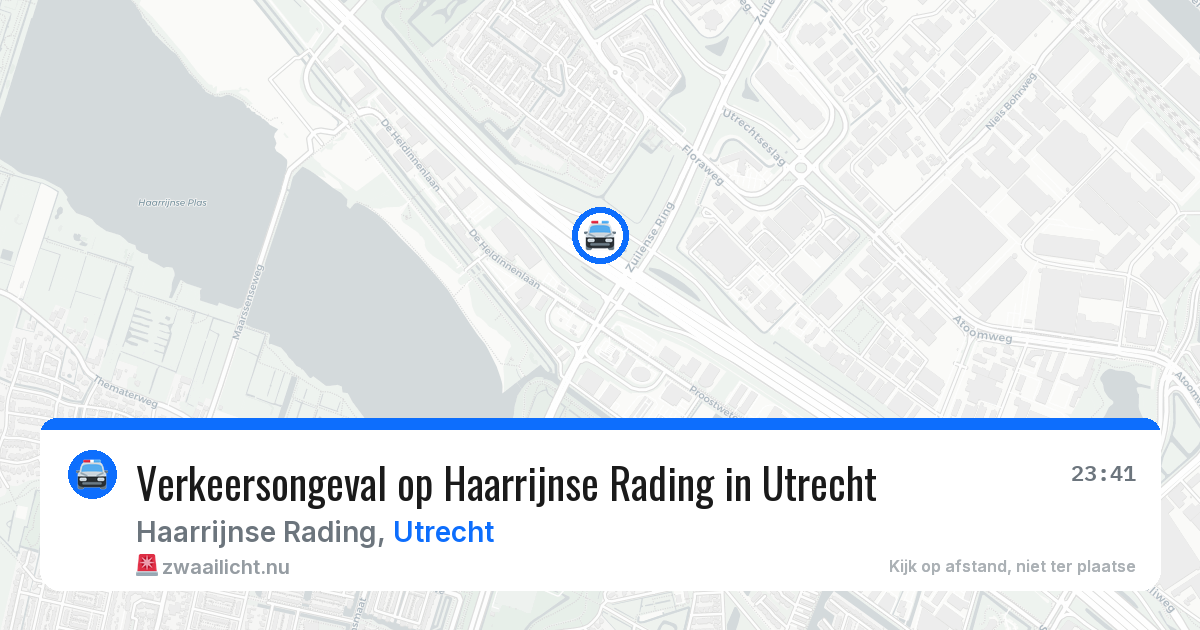Verkeersongeval op Haarrijnse Rading in Utrecht — 17 jan 2026