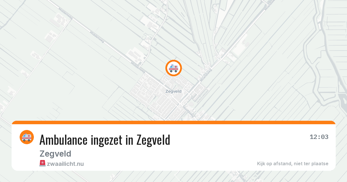 Ambulance ingezet in Zegveld — 15 jul 2026