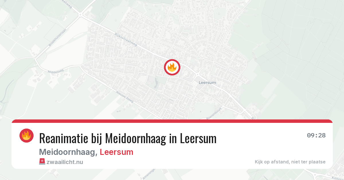 Reanimatie bij Meidoornhaag in Leersum — 3 jun 2026