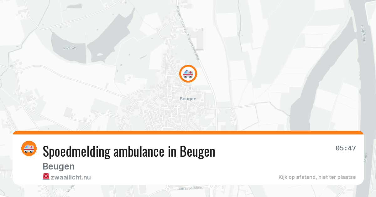 Spoedmelding ambulance in Beugen — 11 jul 2026