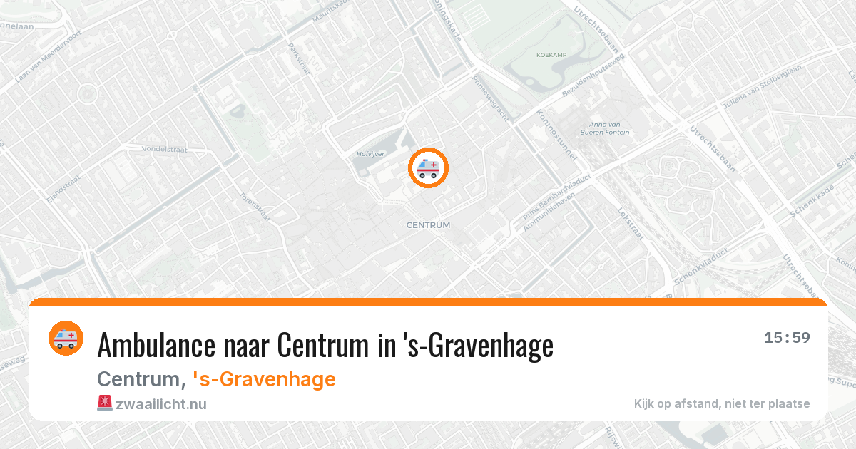 Ambulance naar Centrum in 's-Gravenhage — 16 mrt 2026