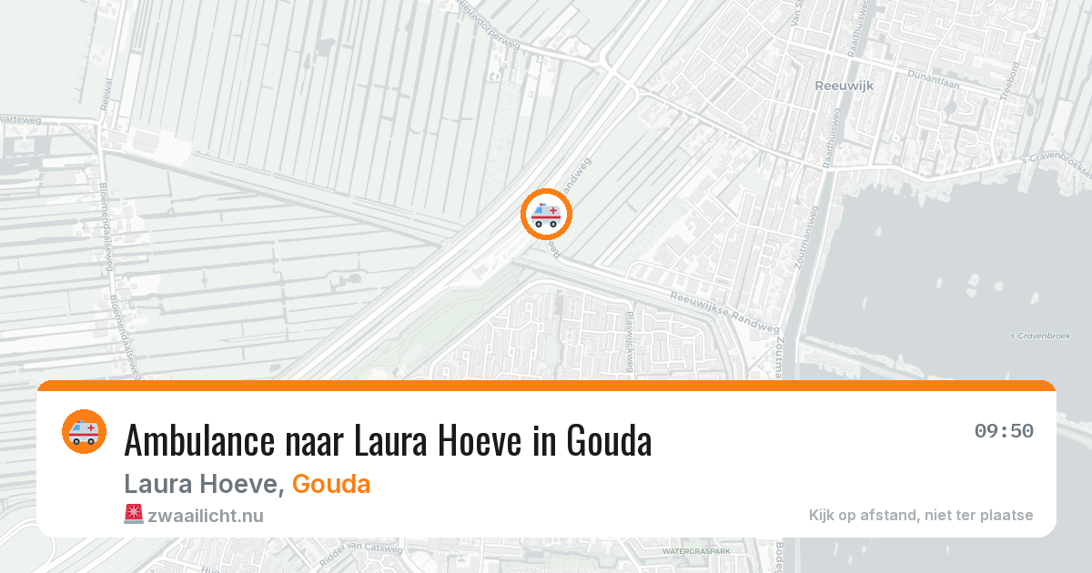 Ambulance naar Laura Hoeve in Gouda — 26 jul 2026