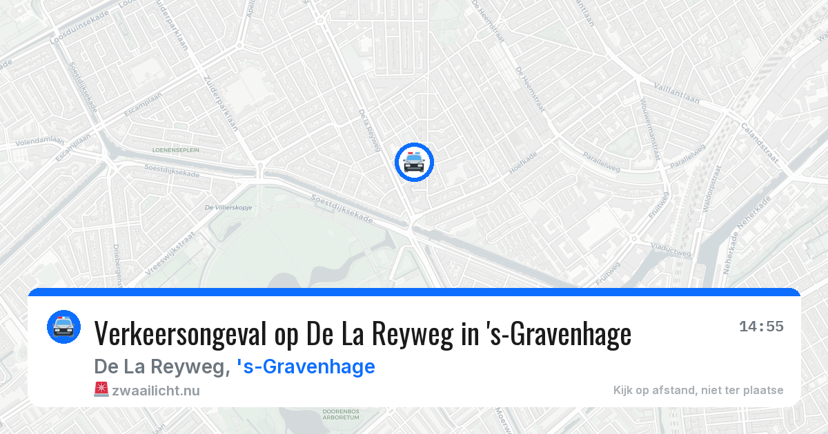 Verkeersongeval op De La Reyweg in 's-Gravenhage — 11 apr 2026