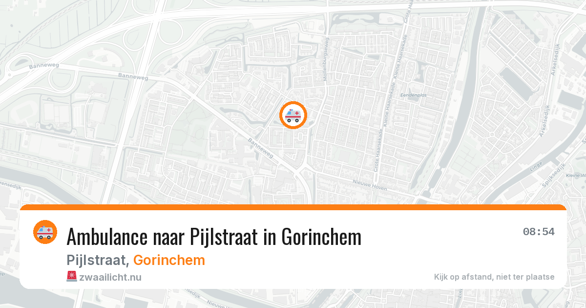 Ambulance naar Pijlstraat in Gorinchem — 23 jul 2026