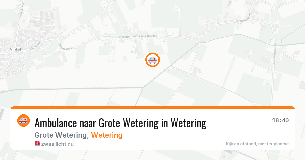 Ambulance naar Grote Wetering in Wetering — 10 jul 2026
