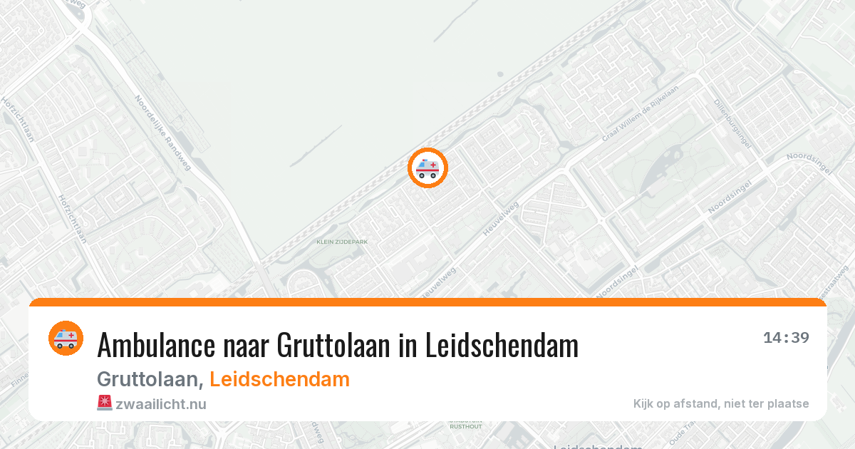 Ambulance naar Gruttolaan in Leidschendam — 7 mei 2026