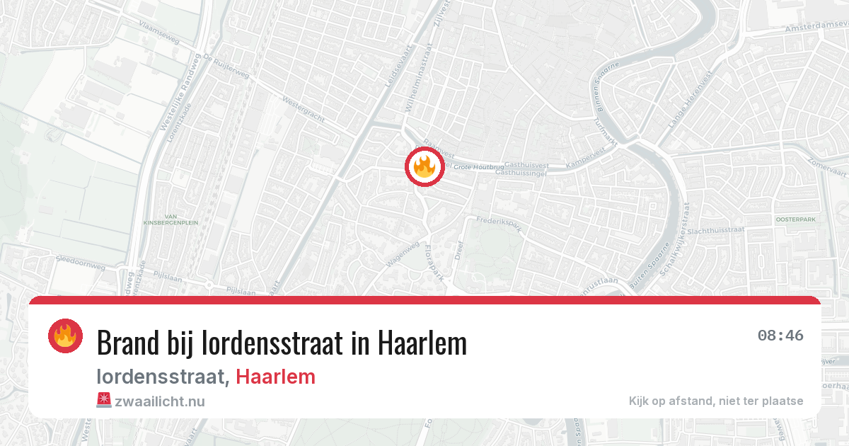 Brand bij Iordensstraat in Haarlem — 30 mrt 2026