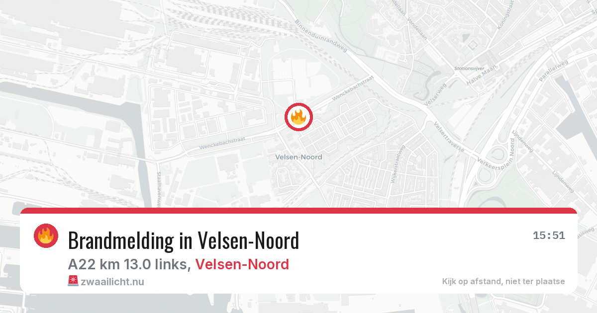 Brandmelding in Velsen-Noord — 15 jul 2026