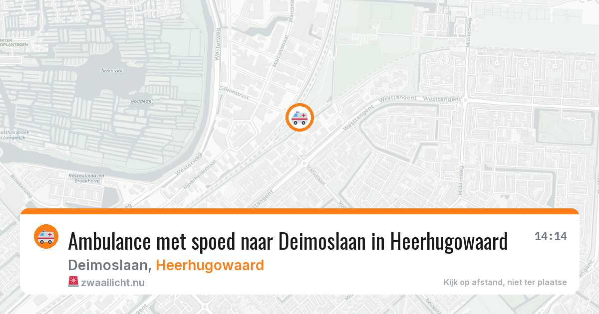 Ambulance met spoed naar Deimoslaan in Heerhugowaard — 18 mei 2026