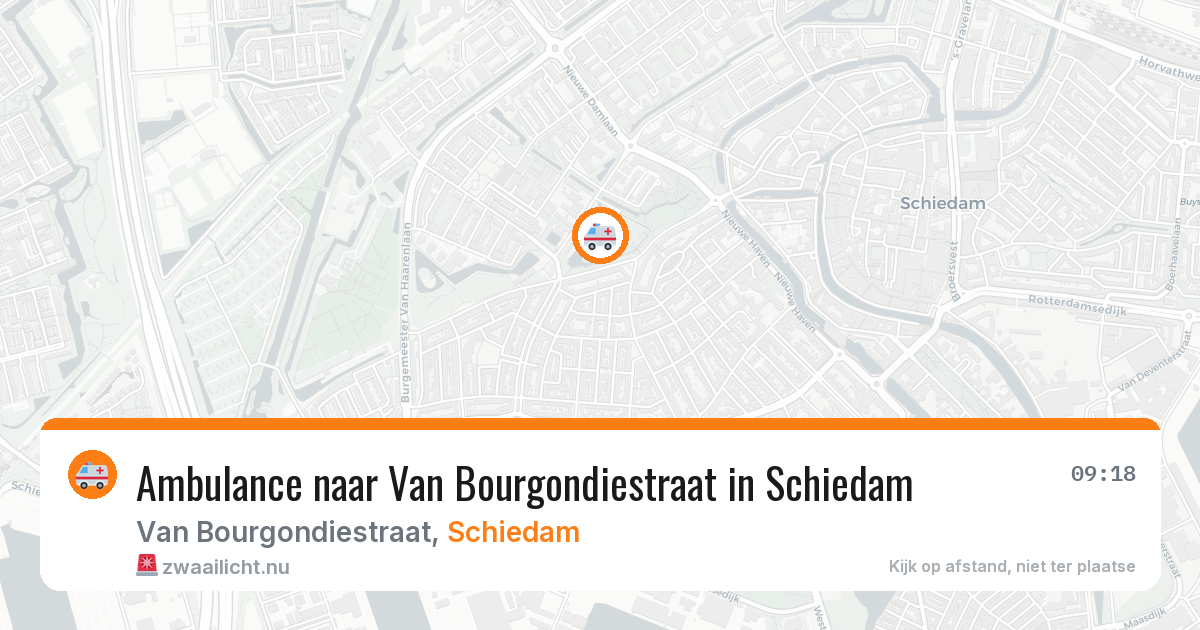 Ambulance naar Van Bourgondiestraat in Schiedam — 21 jul 2026