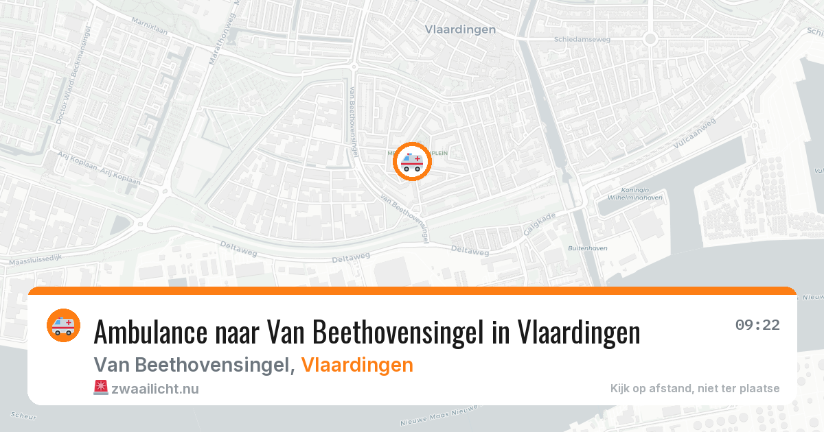Ambulance naar Van Beethovensingel in Vlaardingen — 27 jul 2026