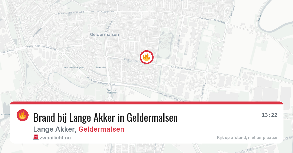 Brand bij Lange Akker in Geldermalsen — 24 jul 2026