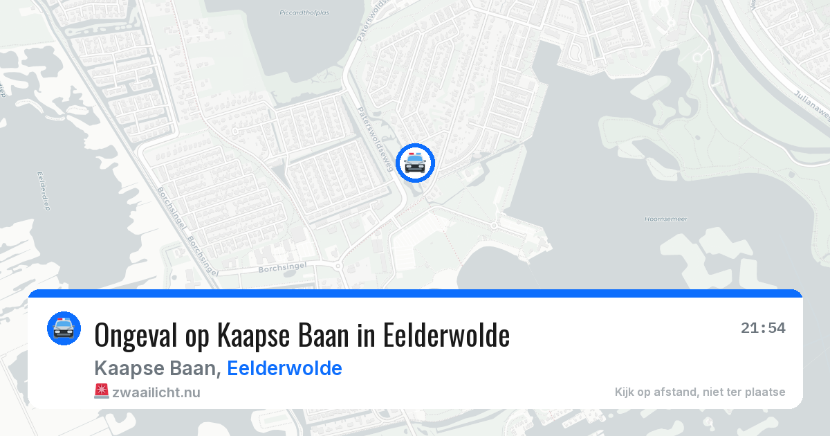 Ongeval op Kaapse Baan in Eelderwolde — 7 apr 2026