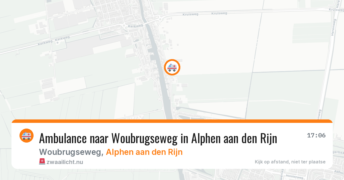 Ambulance naar Woubrugseweg in Alphen aan den Rijn — 25 jul 2026