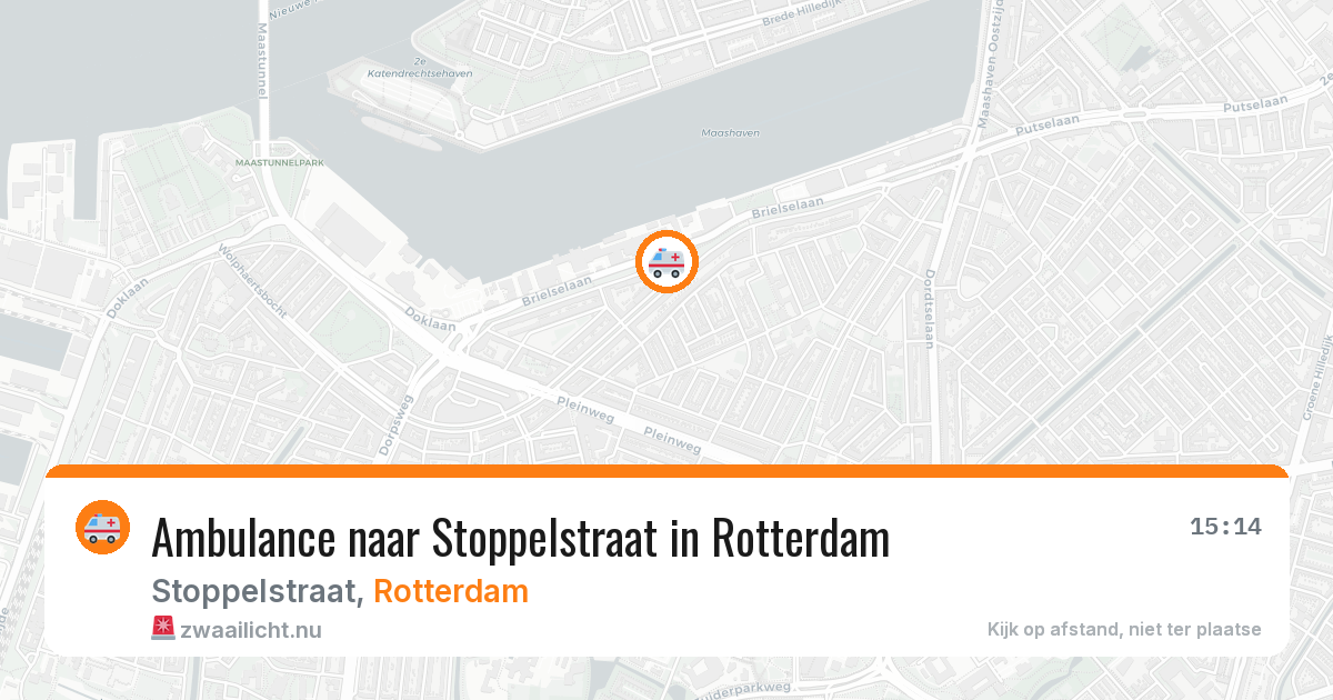 Ambulance naar Stoppelstraat in Rotterdam — 25 mei 2026