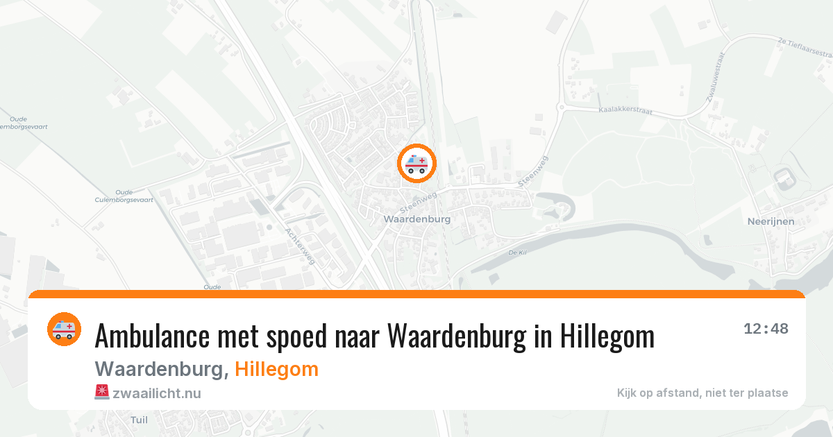 Ambulance met spoed naar Waardenburg in Hillegom — 17 jan 2026