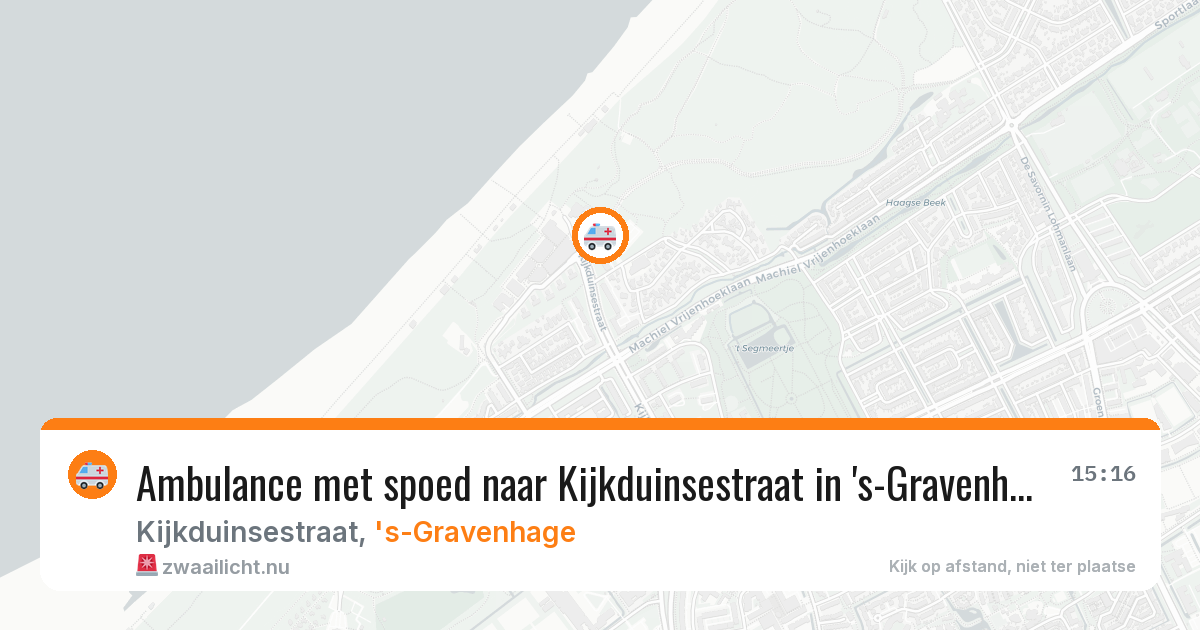 Ambulance met spoed naar Kijkduinsestraat in 's-Gravenhage — 17 jul 2026
