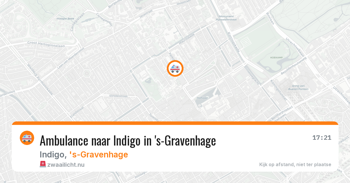 Ambulance naar Indigo in 's-Gravenhage — 29 mei 2026