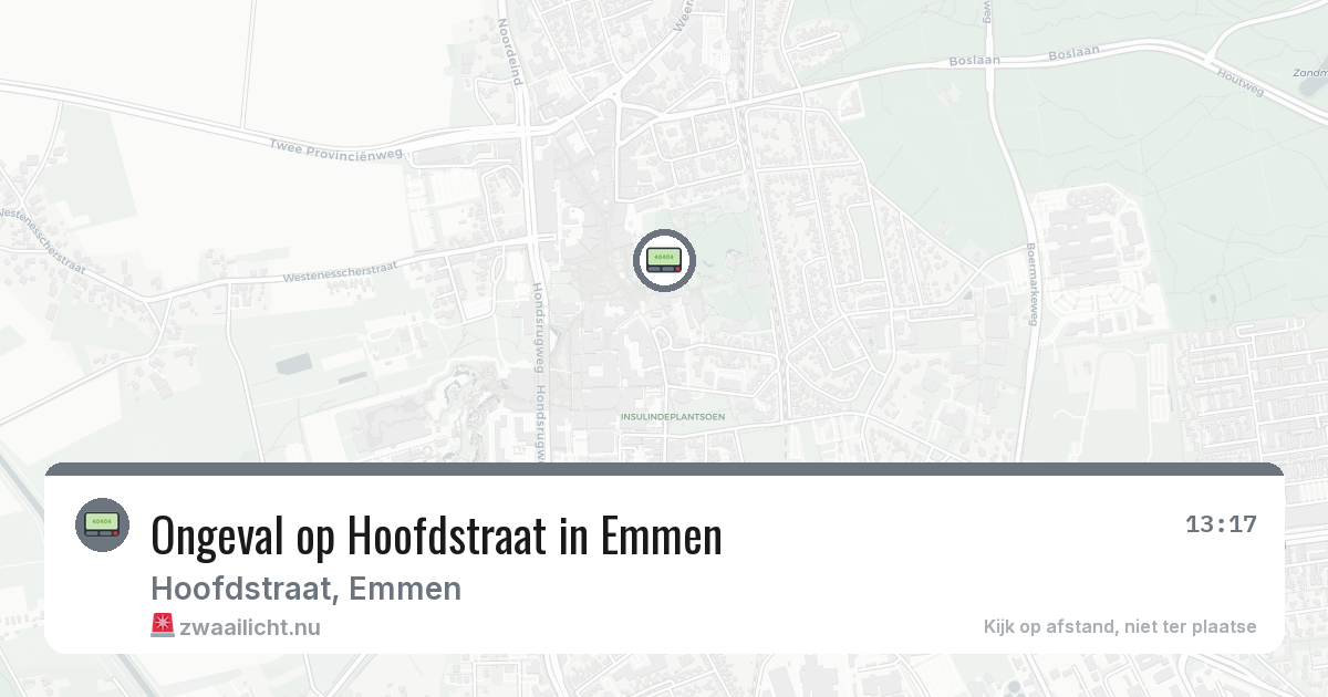 Ongeval op Hoofdstraat in Emmen — 2 mrt 2026