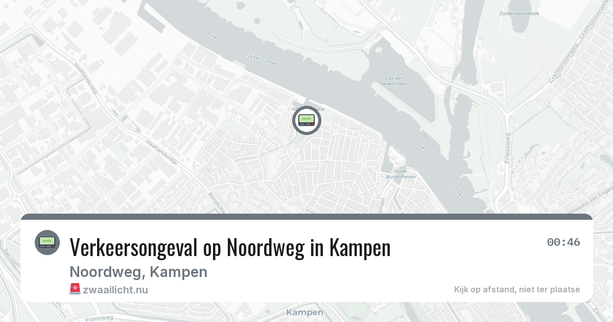 Verkeersongeval op Noordweg in Kampen — 24 apr 2026
