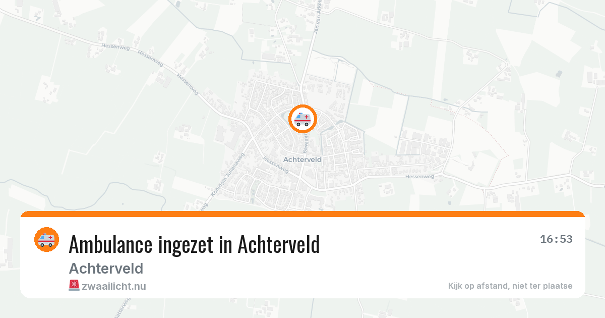 Ambulance ingezet in Achterveld — 28 mei 2026