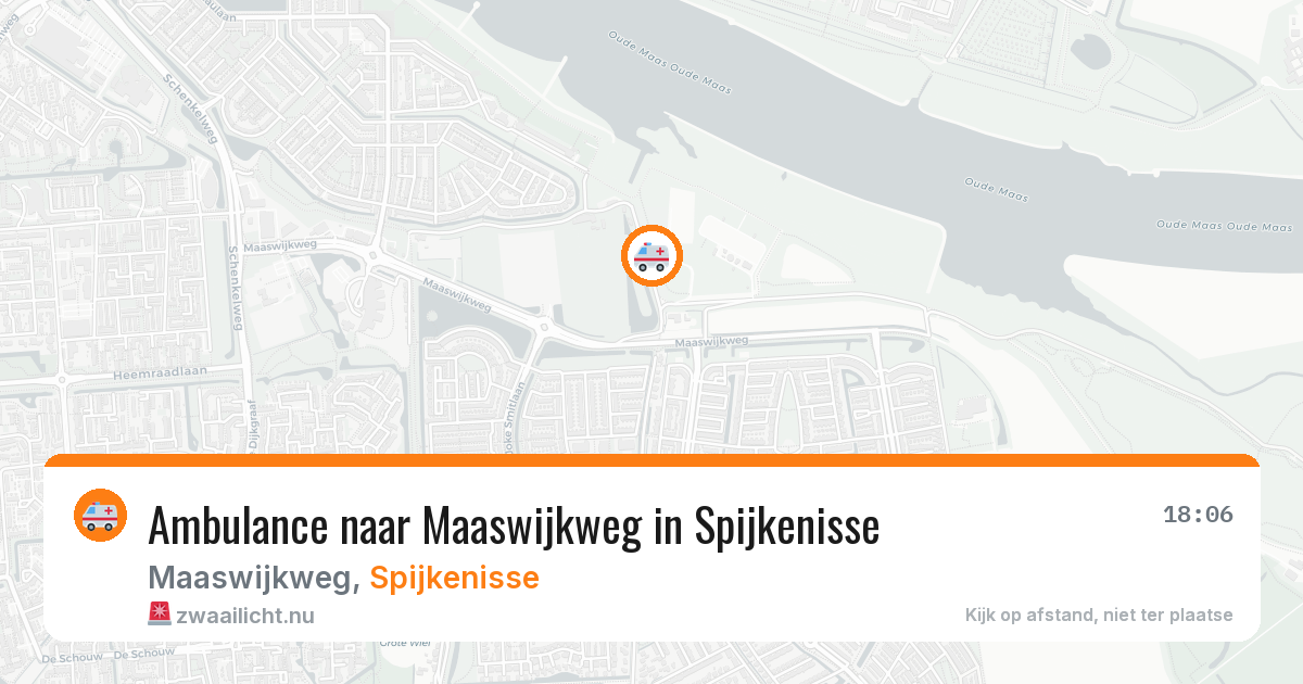 Ambulance naar Maaswijkweg in Spijkenisse — 23 mei 2026