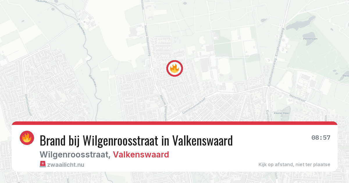 Brand bij Wilgenroosstraat in Valkenswaard — 23 jul 2026