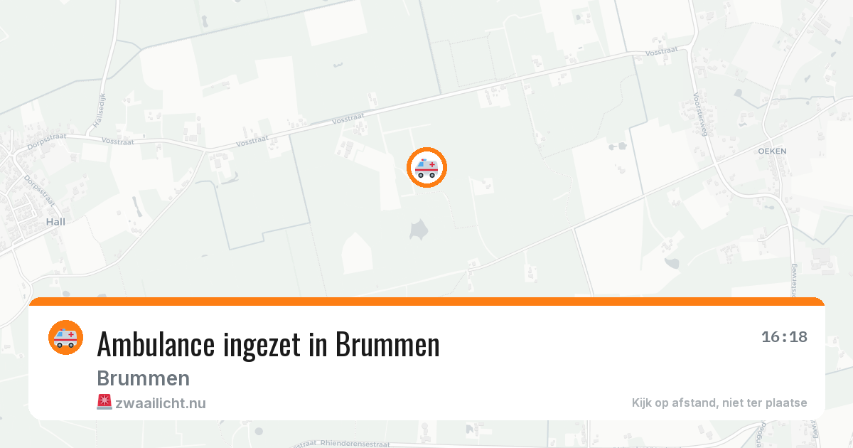 Ambulance ingezet in Brummen — 22 jul 2026
