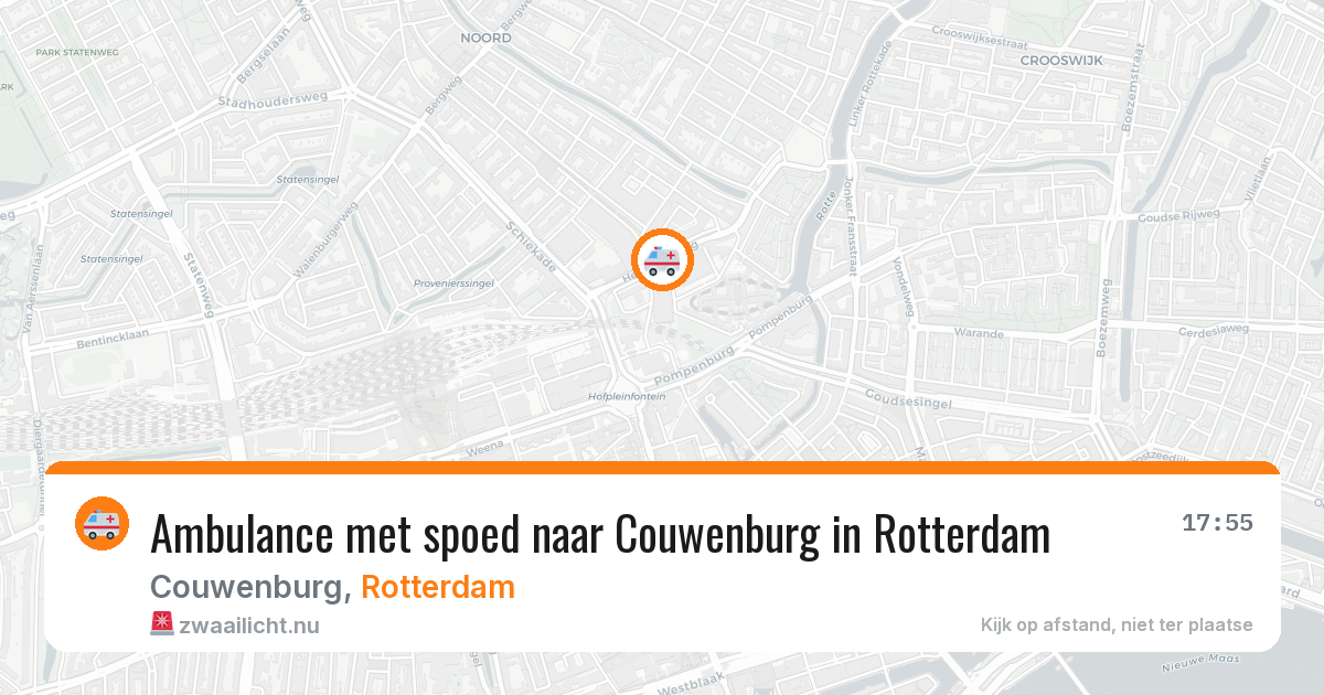 Ambulance met spoed naar Couwenburg in Rotterdam — 1 jun 2026