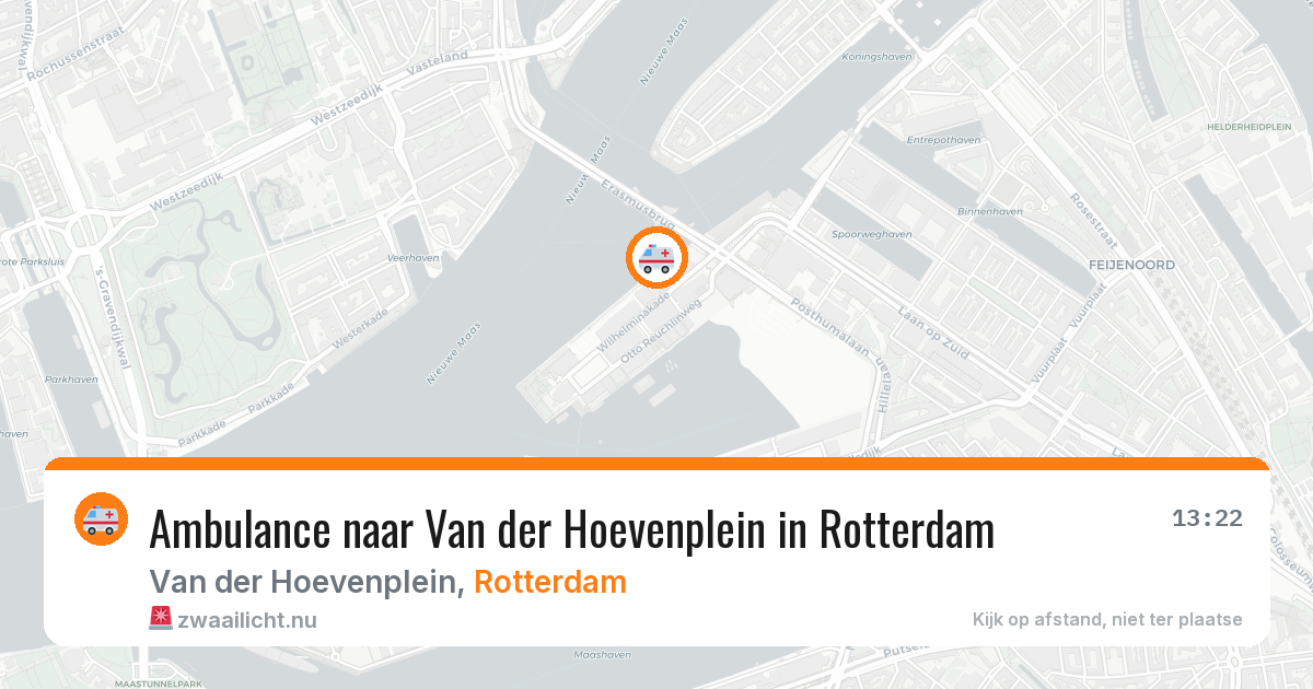 Ambulance naar Van der Hoevenplein in Rotterdam — 28 mei 2026