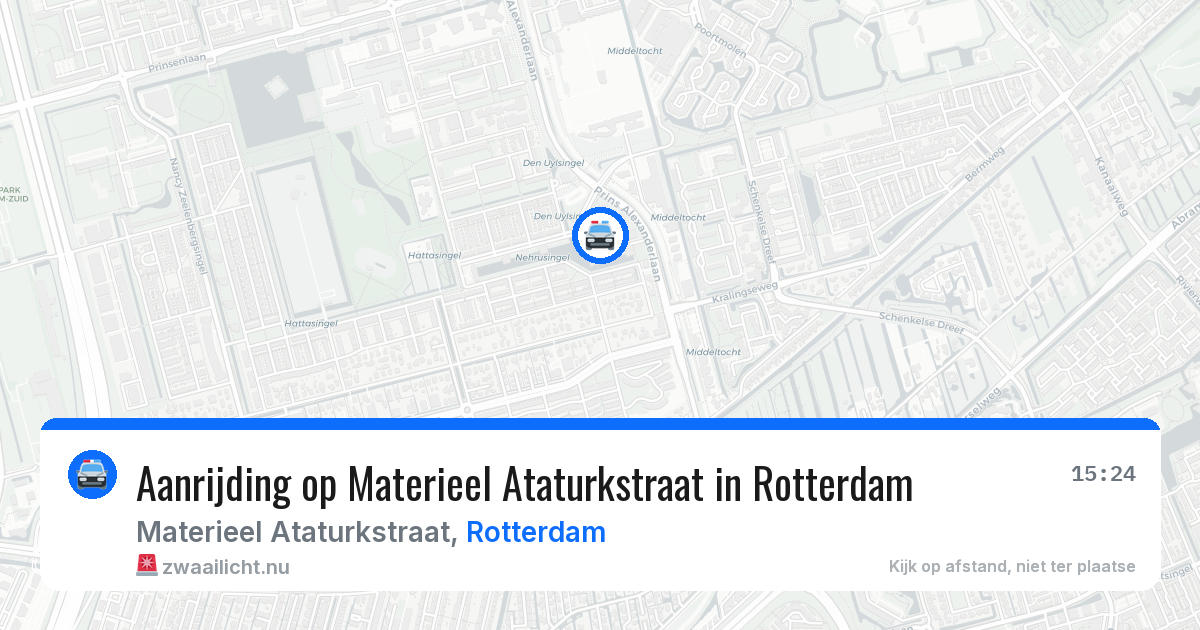 Aanrijding op Materieel Ataturkstraat in Rotterdam — 1 jun 2026