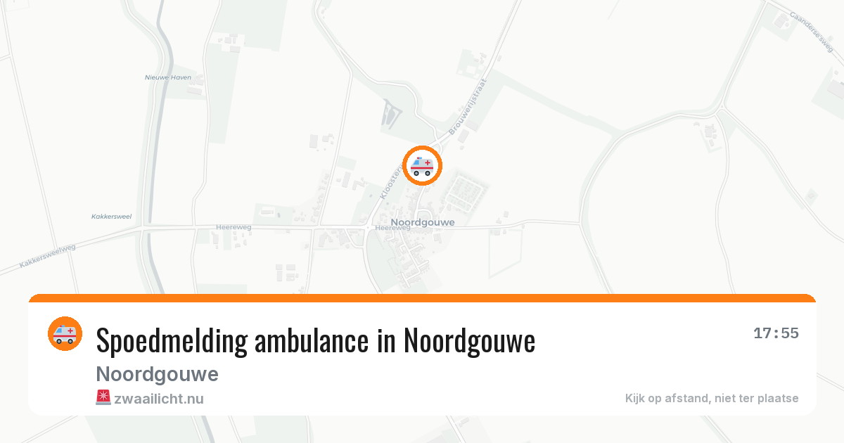 Spoedmelding ambulance in Noordgouwe — 6 feb 2026