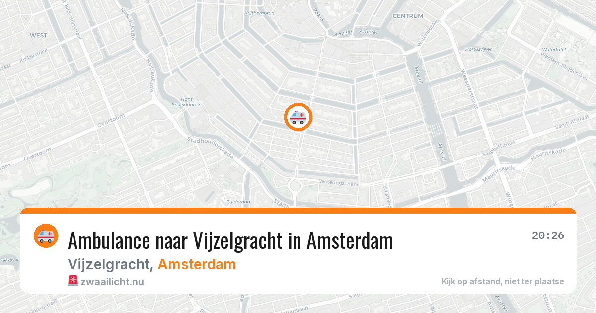 Ambulance naar Vijzelgracht in Amsterdam — 18 mei 2026