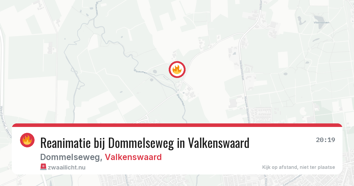 Reanimatie bij Dommelseweg in Valkenswaard — 15 jul 2026