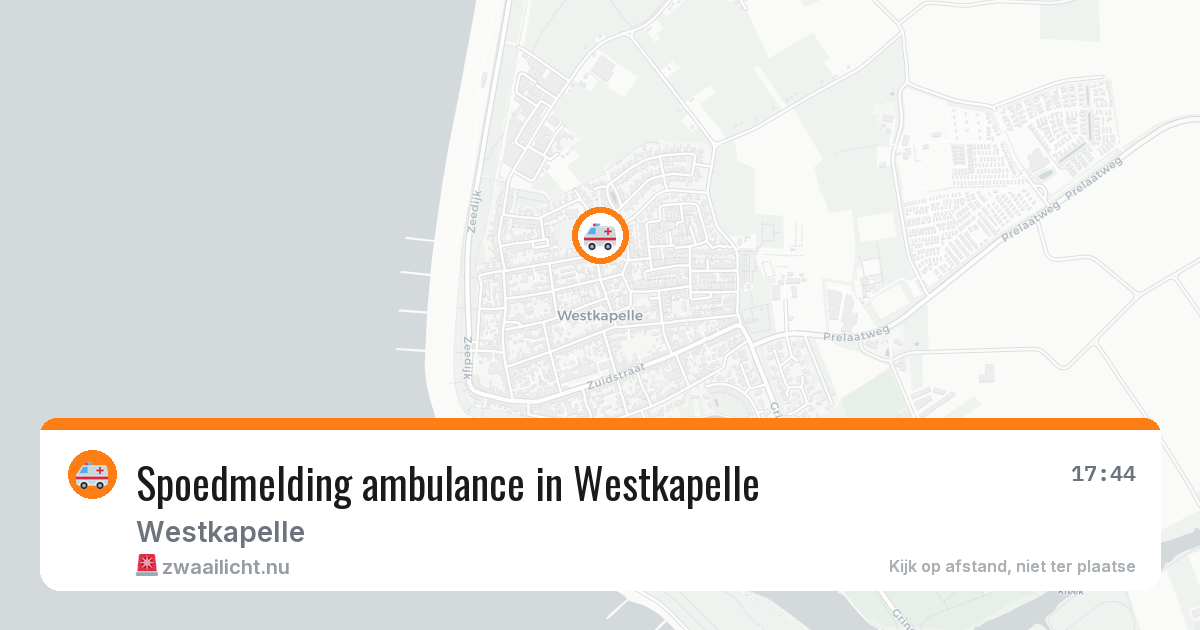 Spoedmelding ambulance in Westkapelle — 4 jun 2026