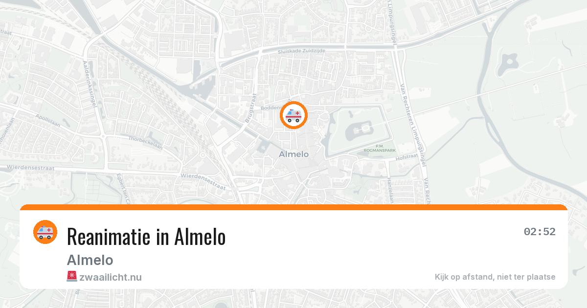 Reanimatie in Almelo — 26 jul 2026