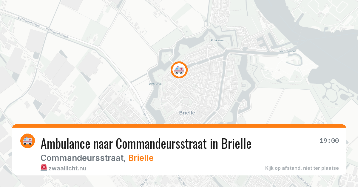 Ambulance naar Commandeursstraat in Brielle — 19 jul 2026