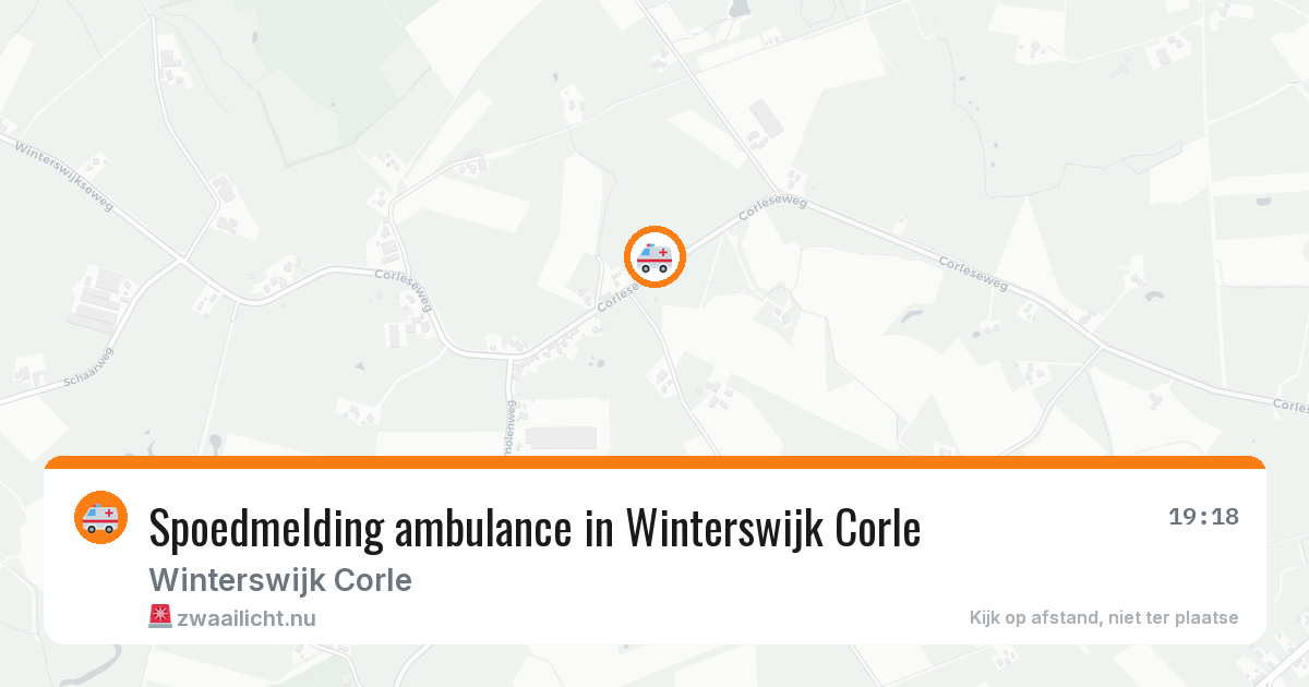 Spoedmelding ambulance in Winterswijk Corle — 28 jan 2026