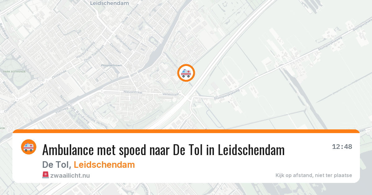 Ambulance met spoed naar De Tol in Leidschendam — 4 apr 2026