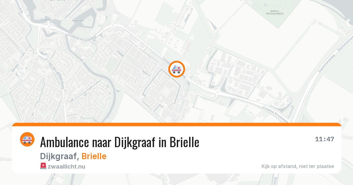 Ambulance naar Dijkgraaf in Brielle — 26 jul 2026