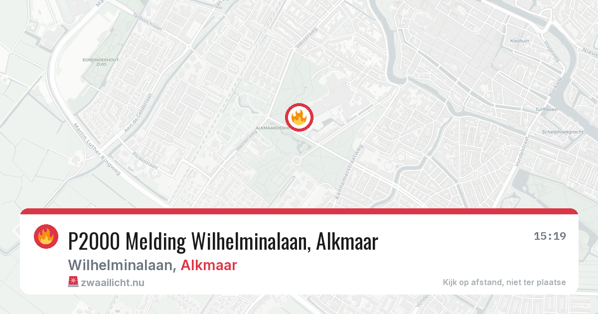 P2000 Melding Wilhelminalaan, Alkmaar — 3 jun 2026