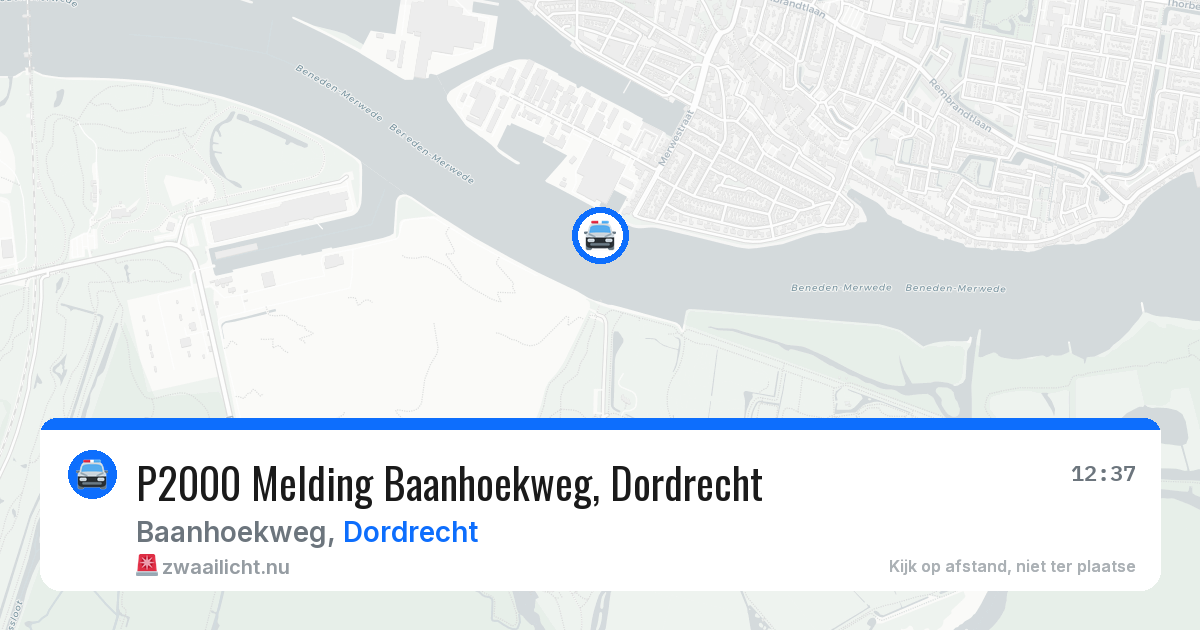 P2000 Melding Baanhoekweg, Dordrecht — 9 mei 2026