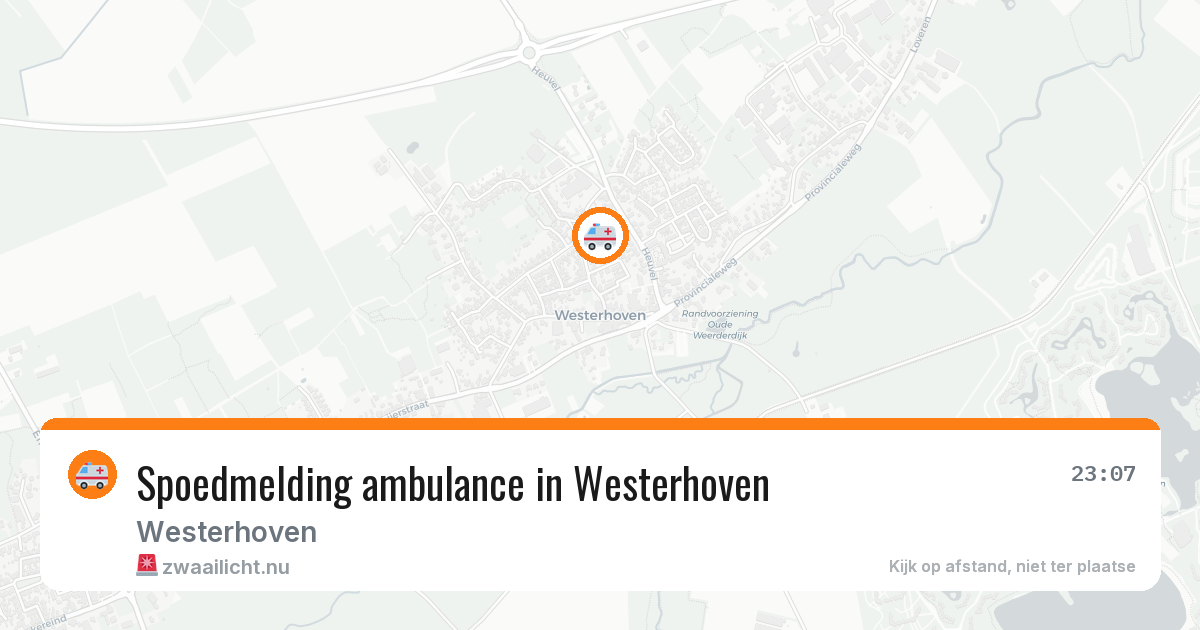 Spoedmelding ambulance in Westerhoven — 19 jul 2026